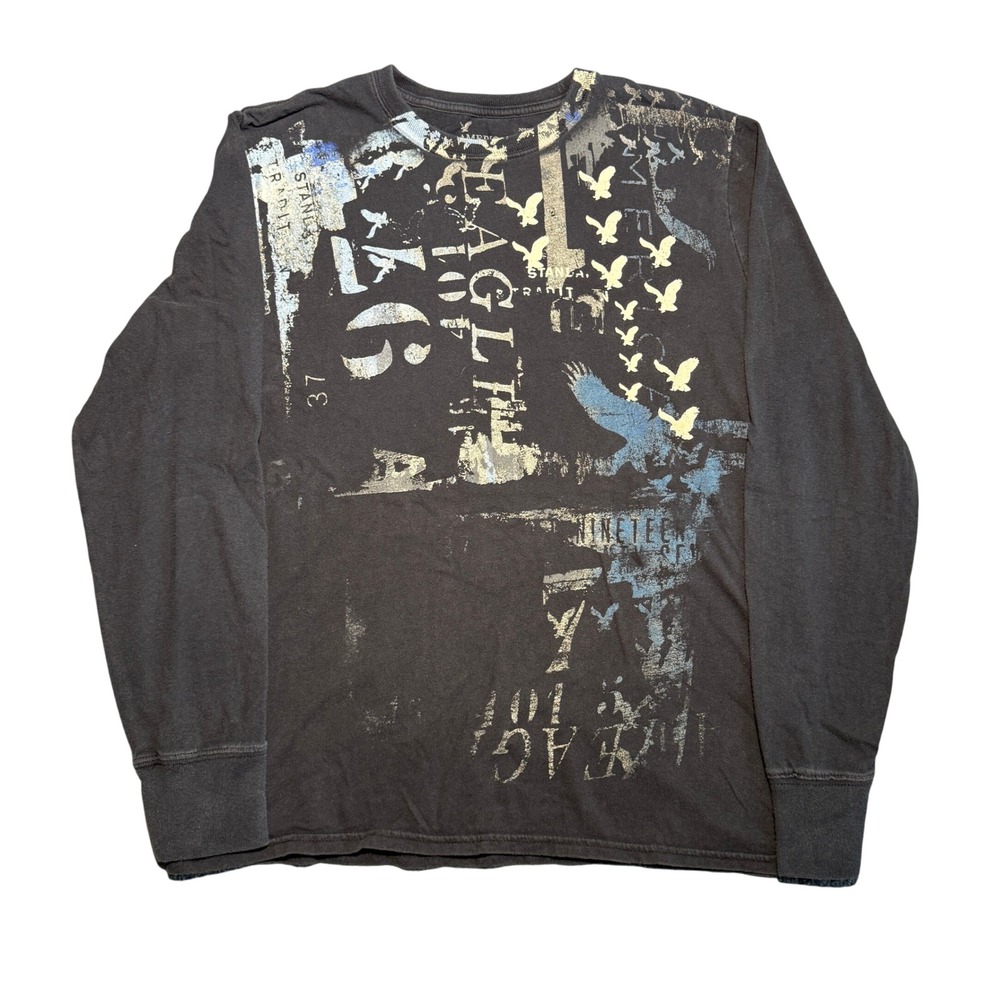 American Eagle Outfitters Mens XL Long Sleeve Graphic Tee